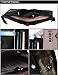 Small Vintage Crazy Horse Leather RFID Blocking Wallet Short Purse Bifold with Double Zipper Pockets for Men