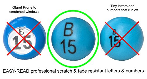 Complete Deluxe Small Brass Plated Bingo Party Set w/No-Glare, Fade and Scratch Resistance NEW Proprietary Technology 7/8" EASY-READ Bingo Balls, 11" High by Mr. Chips, Inc