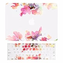TOP CASE - 2 in 1 Bundle Deal Air 13-Inch Vibrant Summer Graphics Rubberized Hard Case + Keyboard Cover for MacBook Air 13