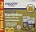 Equate Maximum Strength Acid Reducer, Ranitidine Tablets USP, 150 mg 65 Tablets (Pack of 2)