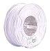 eSUN 1.75mm White ABS 3D Printer Filament 1kg Spool (2.2lbs), White