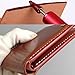 Whitelotous Brass Leather Craft Top Edge Dye Roller Pen Applicator Leather Craft Oil Painting Making Tool (Red)