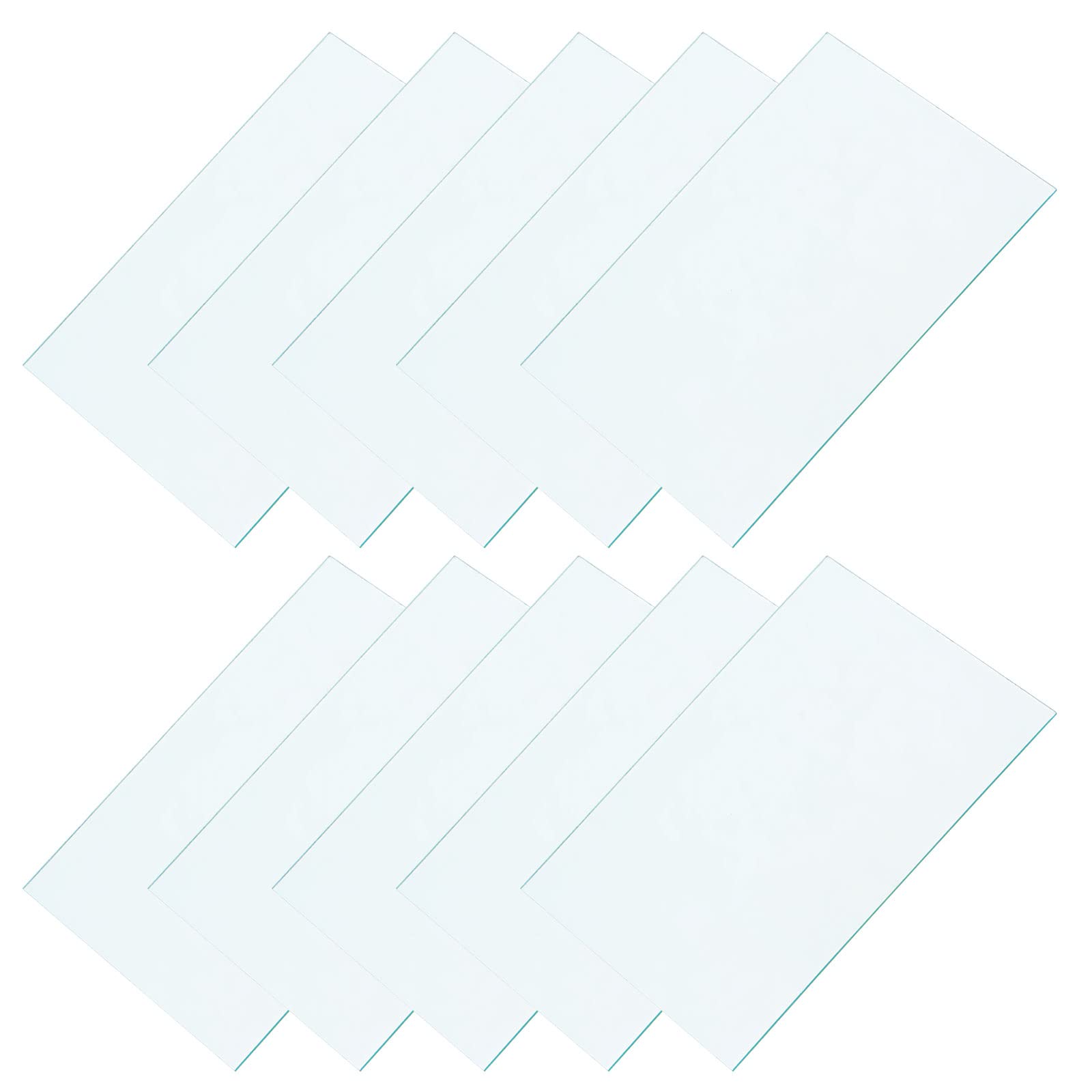 CoCud Welding Helmet Outer Cover Lens, 4.61"x3.54"x0.03" Total Size, Plastic Welding Replacement Lens Filter Covers for Darkening Welding Protective Lens Helmet Accessories, 10-Pieces