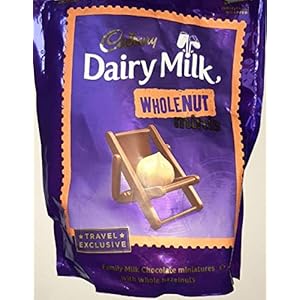 Cadbury Dairy Milk Wholenut (Hazelnut) Minis 36 Minitures Bar Packet, 400g