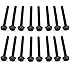 XSPC Radiator Screw Set, #6-32 UNC, 30mm, Black, 16-pack