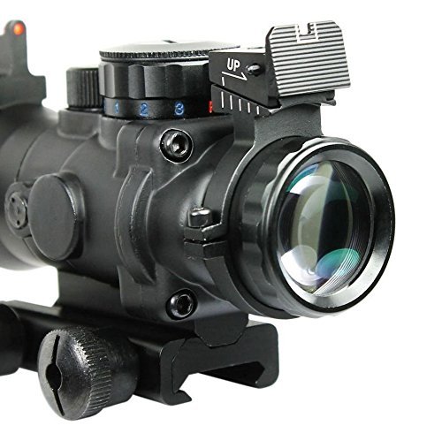 UUQ-Prism-4x32-RedGreenBlue-Triple-Illuminated-Rapid-Range-Reticle-Rifle-Scope-W-Top-Fiber-Optic-Sight-and-Weaver-Slots-12-Month-Warranty