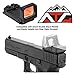 ATG Patch and NcSTAR Flip Red Dot Pistol Sight 3 MOA Glock MOS RMR Slide Mount Backup Iron Sights