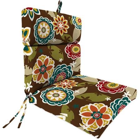 Jordan Manufacturing Outdoor Replacement Chair Cushion, Annie Chocolate