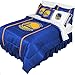 NBA 3pc Golden State Warriors Queen-Full Comforter and Pillowcase Set Basketball Team Logo Bedding