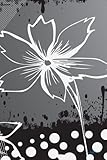 My Daily Journal: Beautiful Black And White Flower, Lined Journal, 6 x 9, 200 Pages by