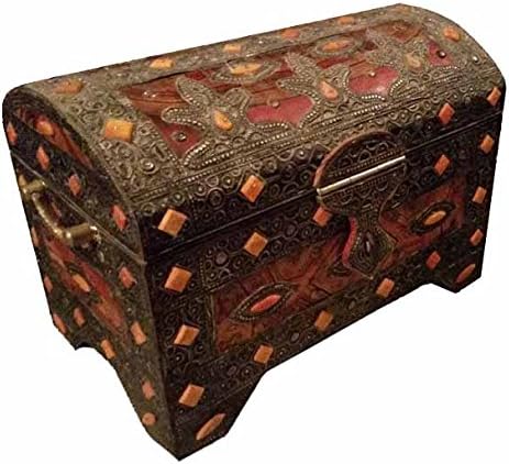 Orange Diamond Moroccan Camel Bone Trunk