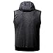 SEENFUN Men's Outdoor Sportswear Sleeveless Zip-up Hooded Vest