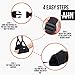 Airplane Footrest Made with Premium Memory Foam, Airplane Travel Accessories, Footrest Hammock, Portable Foot Rest Used in Office/Plane/Home, Hammock Leg Rest Adjustable Height