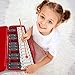 Xylophone 25 Note Chromatic Glockenspiel in a Red Plastic Case - Card Sets with 23 Letter-Coded Songs