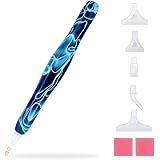 BLOCE Diamond Painting Pen Kit, Handmade Resin 5D Diamond Painting Pen for Diamond Art and Nail Art, with 5 Drill Pen Picking