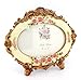 Zhenzan Frames 4x6 Inches Victorian Floral Decorated Oval Photo Frame for Home Decor