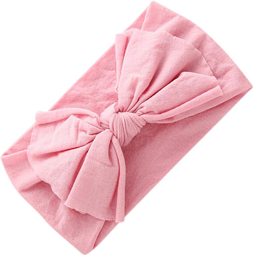 Lazzboy Baby Mädchen Neugeborene Kleinkind Nylon Haarbänder Und Schleifen Kind Haarschmuck Stirnbander Top Knot Turban Headwrap Für 3-48 Monaten