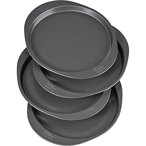Wilton Easy Layers 4Piece Layer Cake Pans Set, 8inch, Steel The