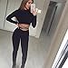 Longwu Women's Sexy Tops and Long Pants 2 Pieces Set Bandage Clubwear Jumpsuits Rompers