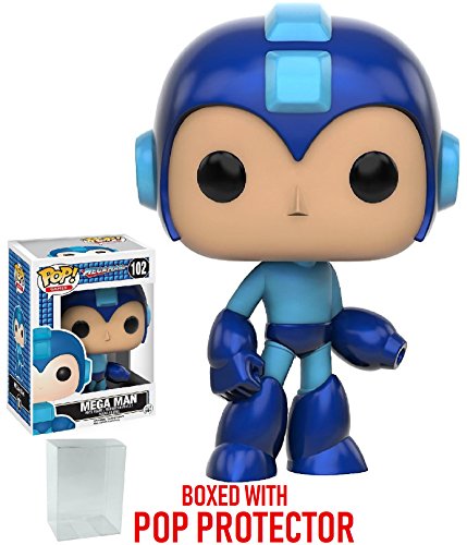 Funko Pop! Games: Mega Man - Mega Man Vinyl Figure (Bundled with Pop Box Protector CASE)