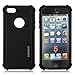 AGRIGLE Shock- Absorption/High Impact Resistant Hybrid Dual Layer Armor Defender Full Body Protective Cover Case Compatible with iPhone 5/5S/SE(2016) (Black2)