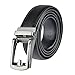 Ratchet Leather Dress Belt for Men, Up to Size 50 - Black