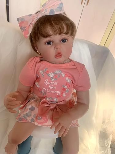 Reborn Baby Doll Clothes 22 inch Accessories Outfit Newborn Girl Orange  Pcs Set for 22-24 inch Reborn Doll
