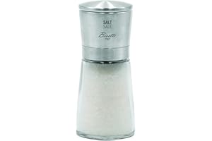 Bisetti Salt Mill - Glass/Stainless Steel, Trasnparent, One Size