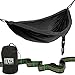 Double Parachute Camping Hammock with Straps & Carabiners by Mad Grit