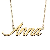 GR35Z9 Anna Name Necklace Gift for Her His Friend
