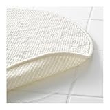 Ikea White Supersoft Bath Shower Mat Rug Bathmat Bathroom Floor Round, 22.5