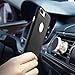 iPhone 7+ Plus Leather case, Self Stand Slim-fit Metal Bracket Kickstand for Magnetic Car Mount Holder Protective Phone Cover for Apple 5.5 inch - Black