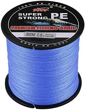 BFHCVDF YUDELI 0.8 Line Number Super Strong 4 Strand 300M PE Braided Fishing Line Blue