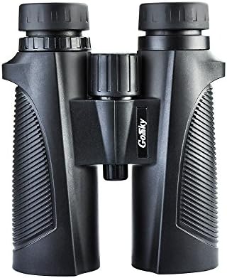 Gosky Blackbird Roof Prism 8x42 Binoculars, Waterproof/Frogproof Binocular for Adults for Bird Watching Travel Stargazing Hunting Concerts Sports-BAK4 Prism FMC Lens
