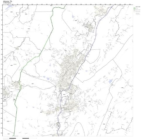 Altoona Pa Zip Code Map Amazon.com: Altoona, PA ZIP Code Map Laminated: Home & Kitchen