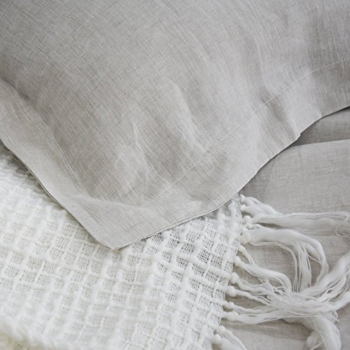 Lausonhouse 100% Linen Duvet Cover Set - King - Natural