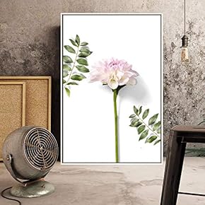 Floating Framed Canvas Wall Art for Living Room, Bedroom Flowers Canvas Prints for Home Decoration Ready to Hang - 16x24 inches