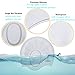 PHELRENA Swimming Cap Waterproof Premium Silicone Solid Long Hair Earmuffs Swim Cap Flexible Reversible for Adults Kids Women Men, Keeps Hair Clean Ear Dry, Free with Nose Clip and Ear Plugs