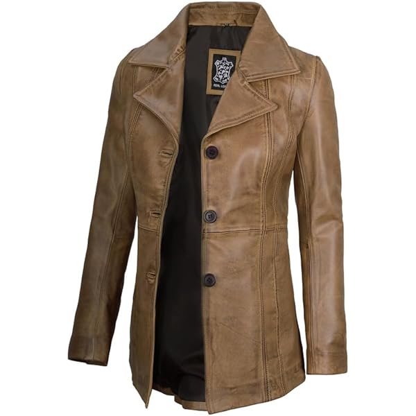 Blingsoul Women's Kandis Leather Coat | [1324181] Kandis