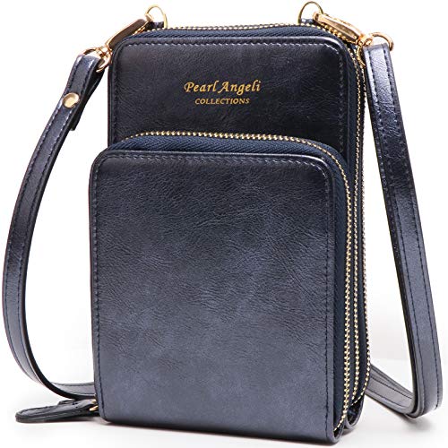 Pearl Angeli Small Crossbody Bag RFID Cellphone Wallet Purse Mini
