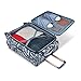 American Tourister Belle Voyage Softside Luggage with Spinner Wheels, Floral Indigo Sand, Checked-Medium 25-Inch