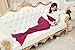 Kpblis Knitted Mermaid Tail 71-Inch–by–35-Inch Blanket Violet