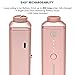 Easy Grinder Electric Spice Herb Grinder and Dispenser with Replacement Blades 2.5g Storage Chamber, Adjustable Magnetic Swing Tip, Rechargeable Battery, USB cord, and Cleaning Brush Rose Gold