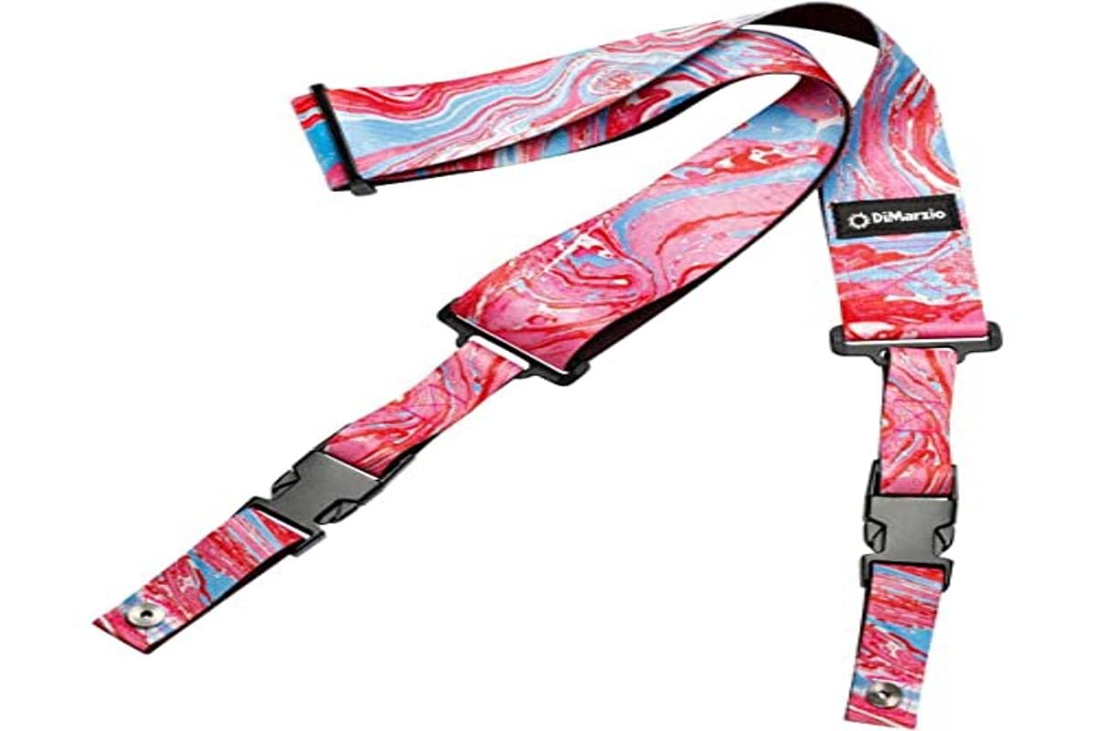 DiMarzio DD 2244 Steve Vai Signature Guitar Strap with ClipLock System - Blue Cherry Universe