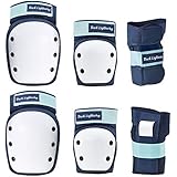 Dark Lightning Skateboard/Derby Pro Protection 3 in 1, Knee Pads for Women and Men, Elbow Pads for Youth and Adult, Multi-Protection for Working Gardening