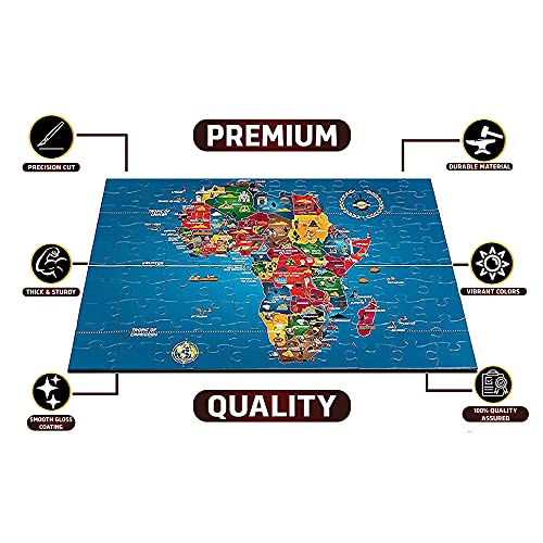 Africa Jigsaw Puzzle Map of Africa Black History Board Games