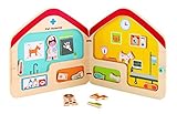 Hape Visit The Vet Magnetic Travel Book