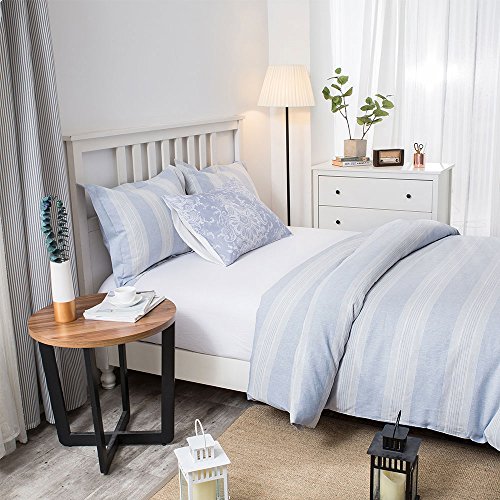 Merryfeel Yarn Dyed Linen,Luxurious 100% Pure French Linen Duvet Set - King - Thumbnail 3