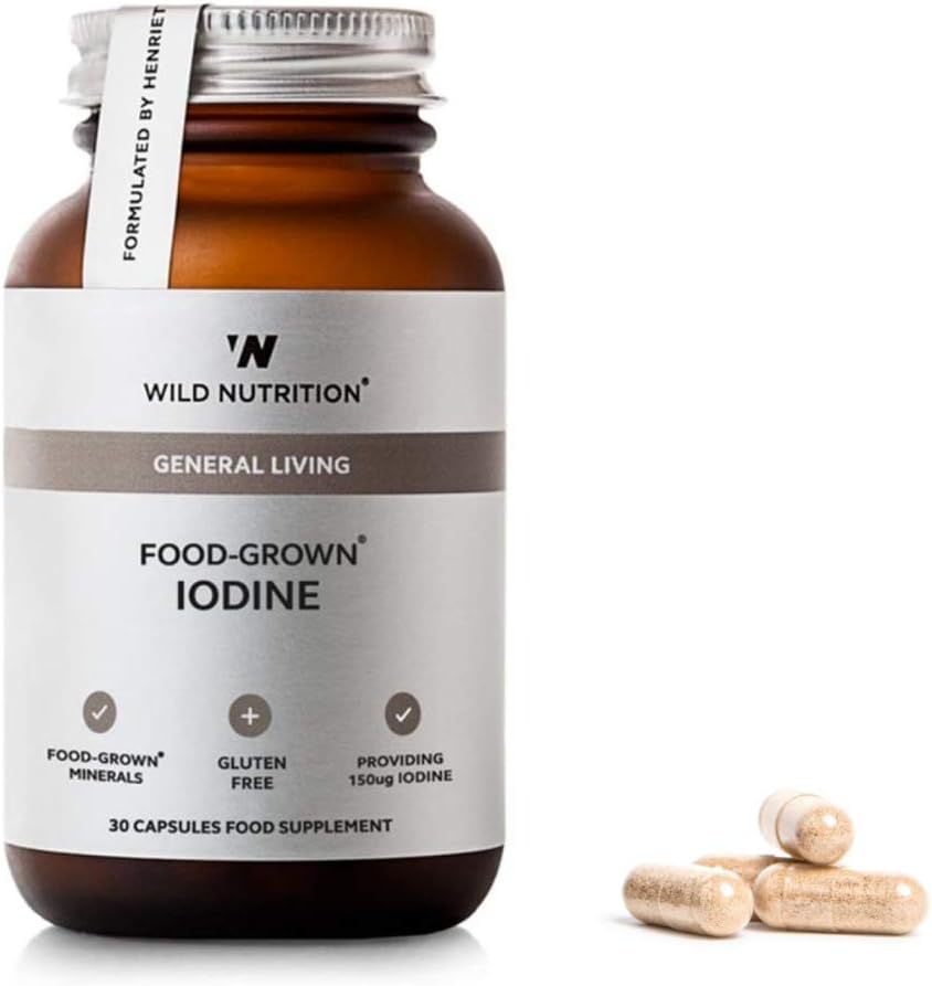 Wild Nutrition – Food-Grown Iodine – Natural Gluten Free & Mineral Supplement – 30 Vegicaps