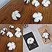 CEWOR 20Pcs Natural Cotton Flower for Flower Arrangement Wedding Decoration